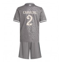 Camiseta Real Madrid Daniel Carvajal #2 Tercera Equipación Replica 2024-25 para niños mangas cortas (+ Pantalones cortos)